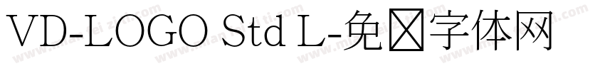 VD-LOGO Std L字体转换